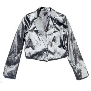 House of Harlow 1960 taffeta cropped jacket blazer, size large, new and unworn!